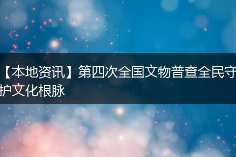 【本地资讯】第四次全国文物普查全民守护文化根脉