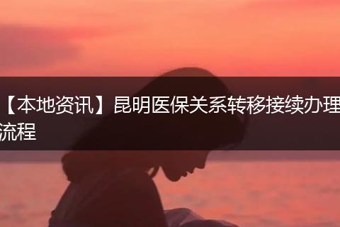 【本地资讯】昆明医保关系转移接续办理流程