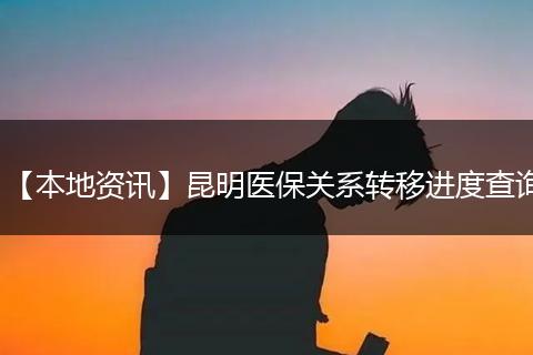 【本地资讯】昆明医保关系转移进度查询