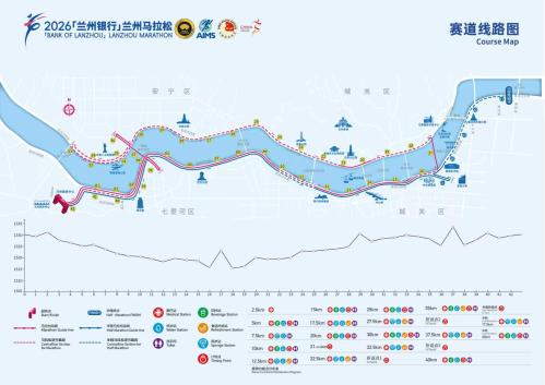【本地资讯】2026兰州马拉松全马路线图及地标