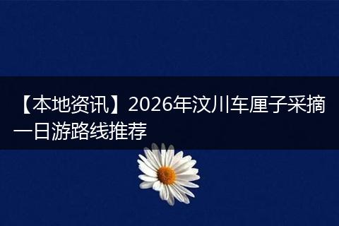【本地资讯】2026年汶川车厘子采摘一日游路线推荐