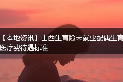 【本地资讯】山西生育险未就业配偶生育医疗费待遇标准